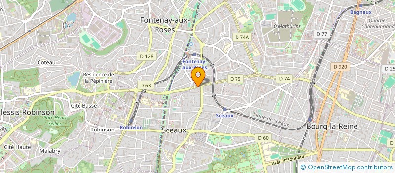 localisation de l'entreprise LEVANA à SCEAUX