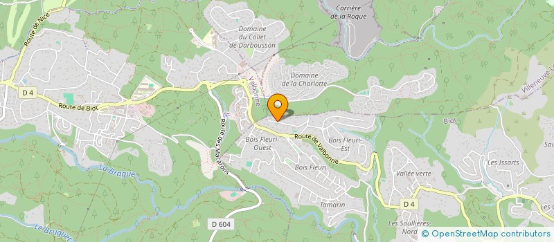 localisation de l'entreprise LEVANA  BIOT