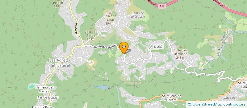 localisation de l'entreprise LEVANT à LES ADRETS-DE-L'ESTEREL