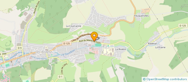 localisation de l'entreprise LEVANT DISTRIBUTION à LES ANDELYS