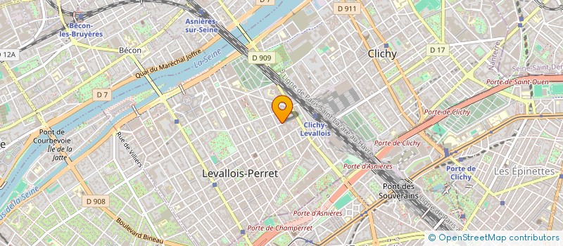 localisation de l'entreprise LEVAPARC à LEVALLOIS-PERRET