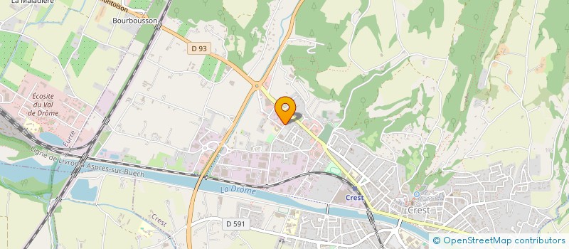 localisation de l'entreprise LEVASSEUR à CREST