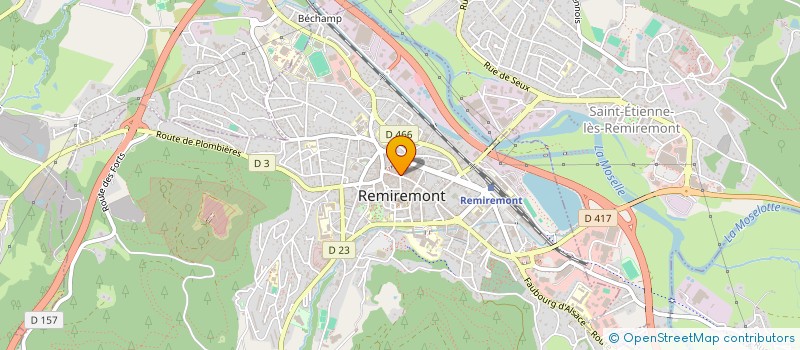 localisation de l'entreprise LEVASSEUR OPTIC à REMIREMONT