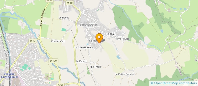 localisation de l'entreprise LEVATEC à CHAMBŒUF