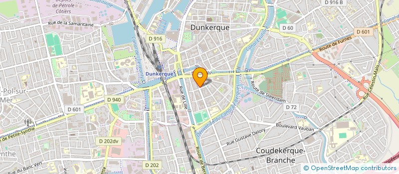 localisation de l'entreprise LEVATECH à DUNKERQUE