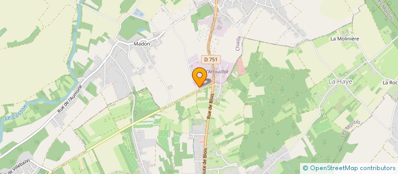 localisation de l'entreprise LEVAUX à CANDE-SUR-BEUVRON