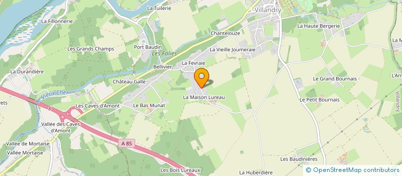localisation de l'entreprise LEVEAU à VILLANDRY