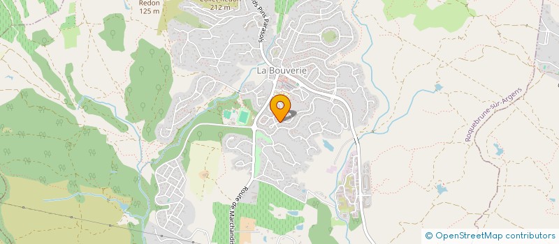 localisation de l'entreprise LEVEAU à ROQUEBRUNE-SUR-ARGENS