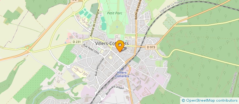 localisation de l'entreprise LEVEILLE à VILLERS-COTTERETS