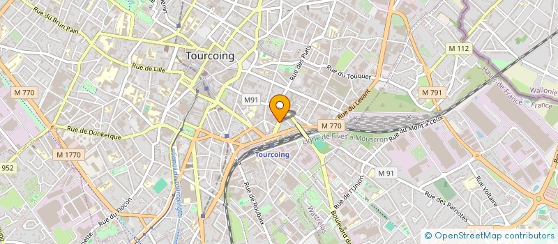 localisation de l'entreprise LEVEL 7 IMMOBILIER  TOURCOING