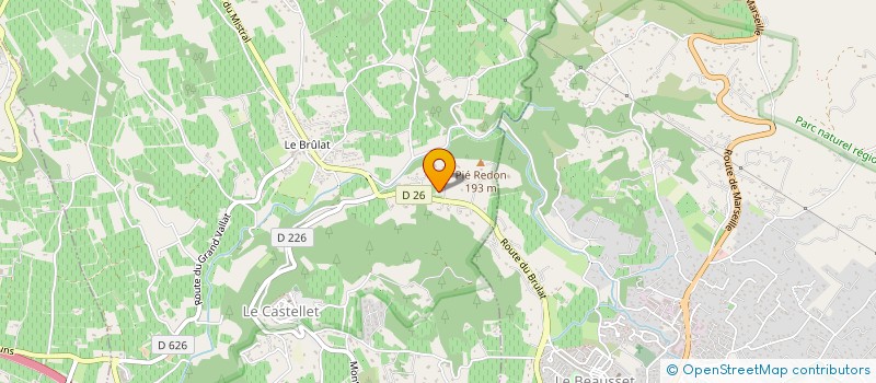 localisation de l'entreprise LEVEL A BATI  LE CASTELLET