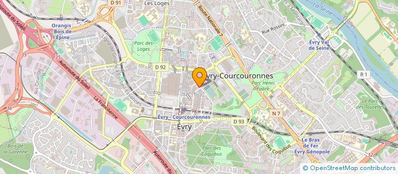 localisation de l'entreprise LEVEL RODDE COLTEY SIMON LEVEL NOTAIRES à EVRY-COURCOURONNES