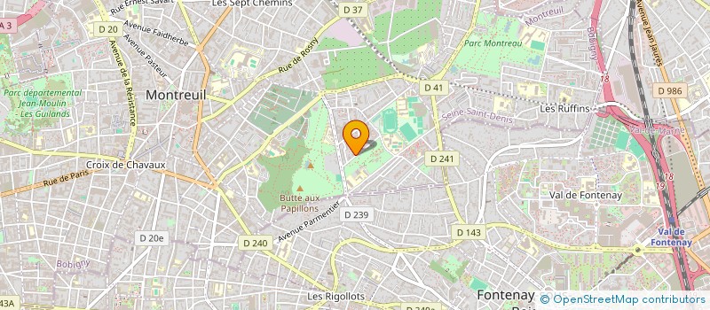localisation de l'entreprise LEVEL UP à MONTREUIL