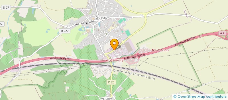 localisation de l'entreprise LEVEL UP  GUEUX