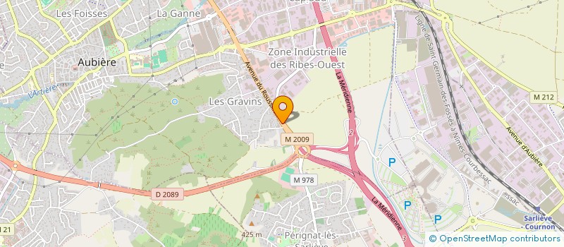 localisation de l'entreprise LEVEL UP  AUBIERE