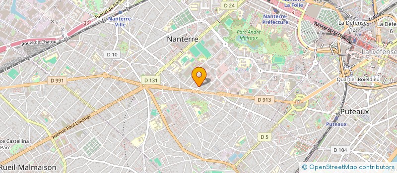 localisation de l'entreprise LEVEL UP PETITE ENFANCE  NANTERRE