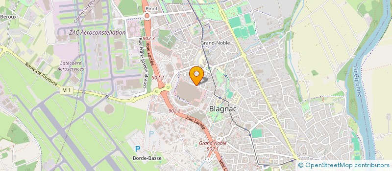 localisation de l'entreprise LEVEL7  BLAGNAC