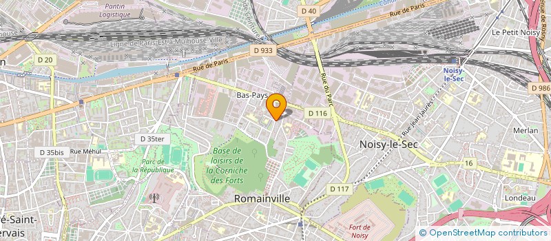 localisation de l'entreprise LEVELIE à ROMAINVILLE