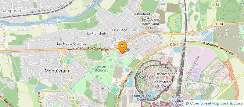 localisation de l'entreprise LEVELUP CONSULTING à CHESSY