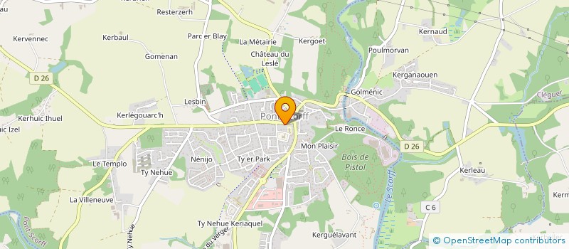 localisation de l'entreprise LEVEN FABIEN à PONT-SCORFF