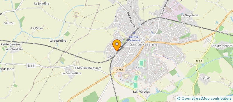 localisation de l'entreprise LEVEN - PROPRETE à SAINTE-PAZANNE