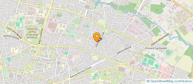 localisation de l'entreprise LEVENEUR à PAU