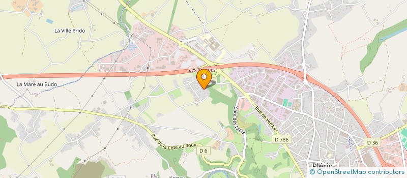 localisation de l'entreprise LEVENEZ  PLERIN