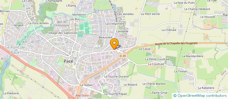 localisation de l'entreprise LEVENEZ  PACE