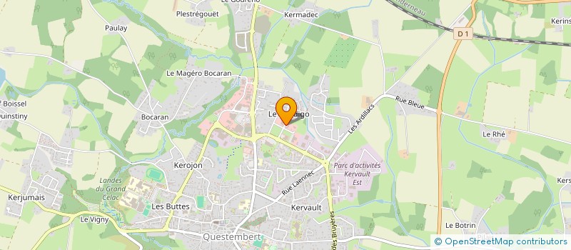 localisation de l'entreprise LEVENEZ  QUESTEMBERT