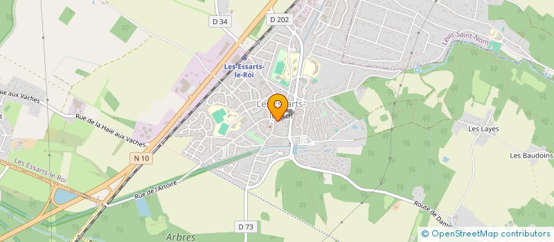 localisation de l'entreprise LEVENEZ OPTIQUE à LES ESSARTS-LE-ROI