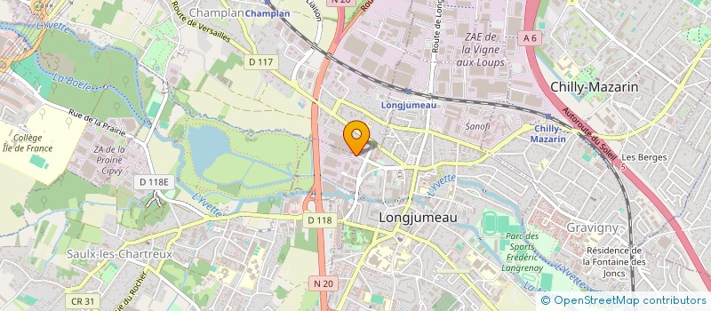localisation de l'entreprise LEVENLY à LONGJUMEAU
