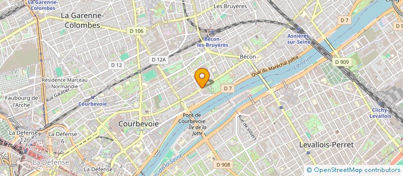 localisation de l'entreprise LEVENTERA à COURBEVOIE