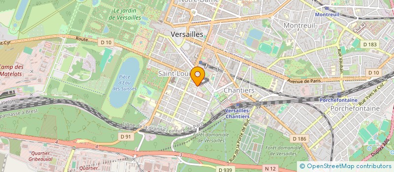 localisation de l'entreprise LEVEOR à VERSAILLES
