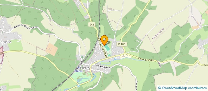 localisation de l'entreprise LEVEQUE à CLERES