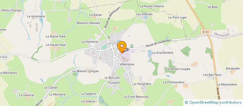 localisation de l'entreprise LEVEQUE  LARCHAMP