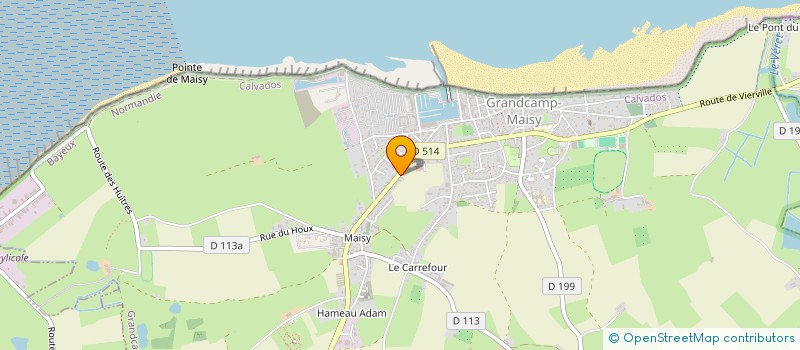 localisation de l'entreprise LEVEQUE  GRANDCAMP-MAISY