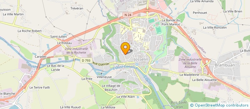 localisation de l'entreprise LEVEQUE-BILLET  JOSSELIN