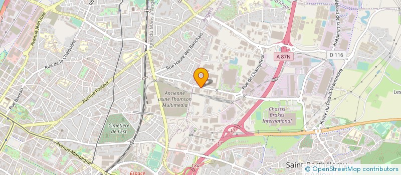 localisation de l'entreprise LEVEQUE & CIE à LES PONTS-DE-CE