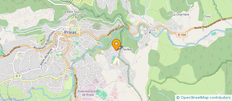 localisation de l'entreprise LEVEQUE DAVID  PRIVAS