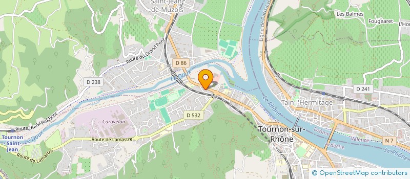 localisation de l'entreprise LEVEQUE ET FILS à TOURNON-SUR-RHONE