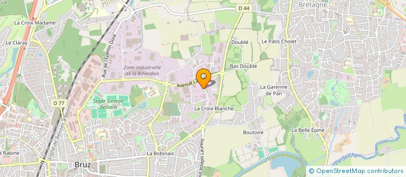 localisation de l'entreprise LEVEQUE PASCAL ET ISABELLE  BRUZ