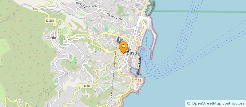 localisation de l'entreprise LEVEQUE SOEURS à BASTIA