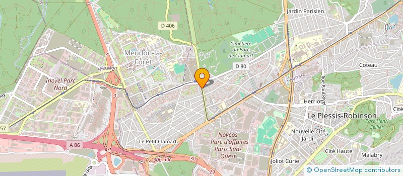 localisation de l'entreprise LEVEQUE-WASNIEWSKI  VELIZY-VILLACOUBLAY