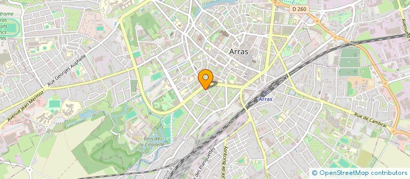 localisation de l'entreprise LEVER à ARRAS