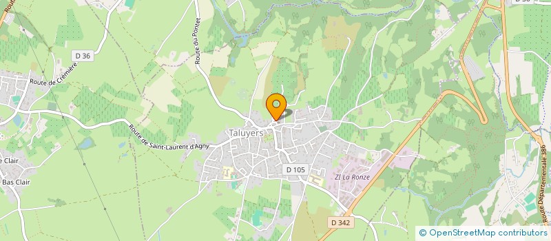 localisation de l'entreprise LEVER DE RIDEAU à TALUYERS