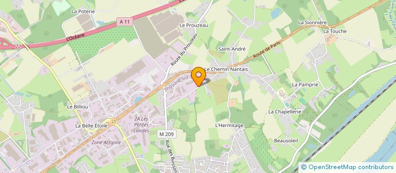 localisation de l'entreprise LEVER L' ENCRE à THOUARE-SUR-LOIRE