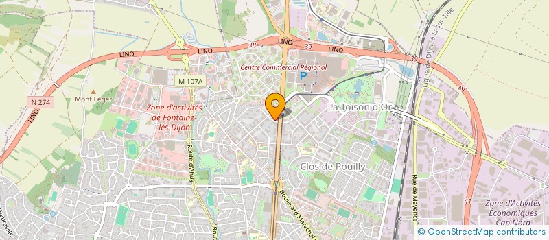 localisation de l'entreprise LEVERLIFT  DIJON