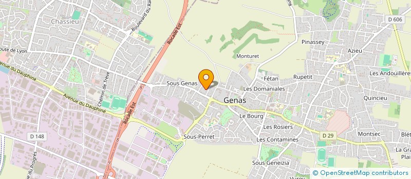 localisation de l'entreprise LEVERRIER  GENAS