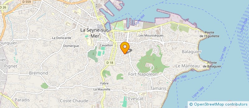 localisation de l'entreprise LEVESCAT à LA SEYNE-SUR-MER