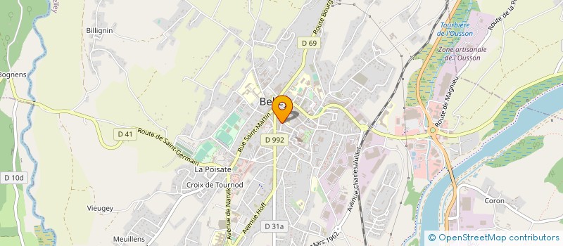 localisation de l'entreprise LEVET  BELLEY